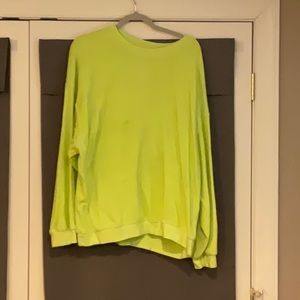 Daily Drills Terry Cloth pullover in Citrus Size:M/L